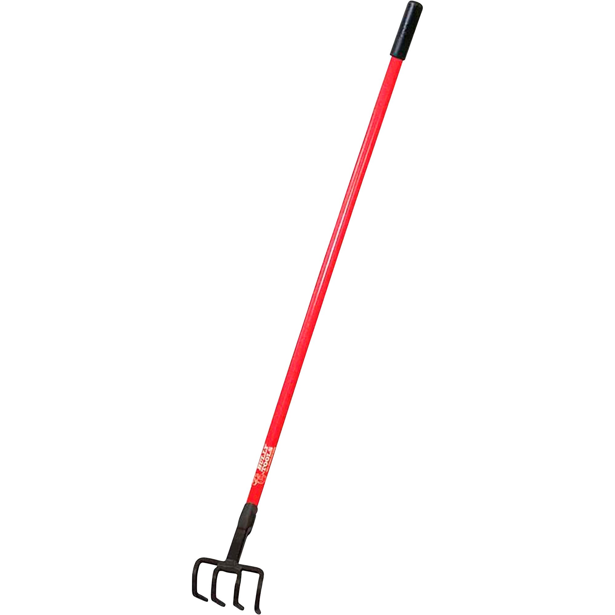 Bully Tools 4-Tine Cultivator with Long Fiberglass Handle — 54 1/2in.L x 3 1/2in.W x 3in.H, Model# 92334